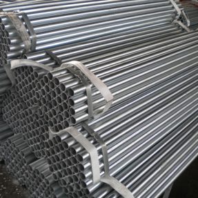 External surface treatments of galvanized steel pipes