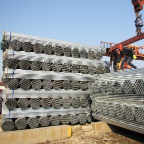 Q235 Construction Hot dipped Galvanized round Steel Pipe