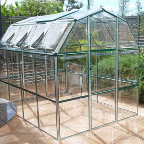 Small greenhouses are becoming popular in residential garden today
