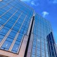 Modern curtain wall features in commercial buildings