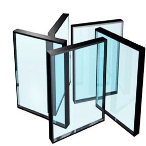 Aluminum frame double insulating glazed windows