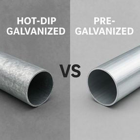 What is the Application Difference Between Pre-Galvanized and Hot-Dipped Steel Pipes?