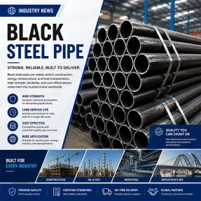 Global Demand for Black Steel Pipe Continues to Grow Across Construction and Energy Industries