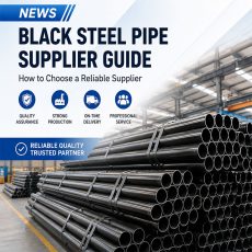 How to Choose a Reliable Black Steel Pipe Supplier: Key Factors Every Buyer Should Consider